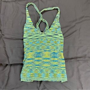 Green Space Dye Halter Top S